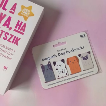 Kutyás mágneses könyvjelző szett