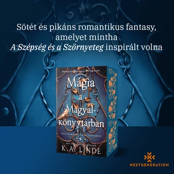 Mágia a Magyalkönyvtárban - K. A. Linde -  Éldekorált - Puhatáblás