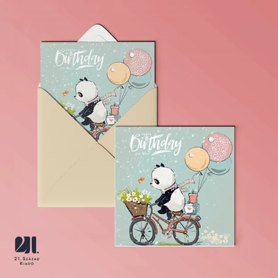 Happy Birthday! - Panda - képeslap