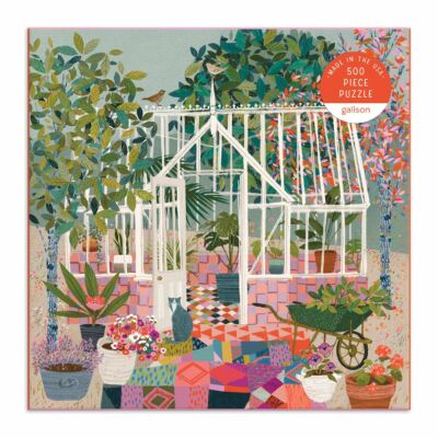 Üvegházas kertek - puzzle 500 - Greenhouse Gardens
