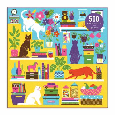 Kíváncsi macskák - puzzle 500