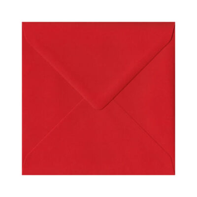 Színes boríték négyzetes - piros