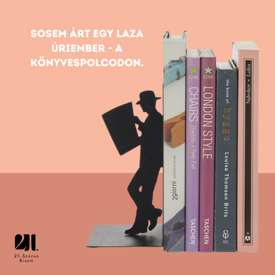 Úriember könyvtámasz