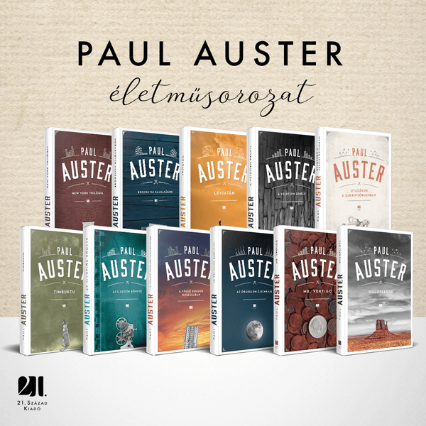 paul-asuter-21-szazad-kiado-eletmu-sorozat-vilagirodalom-new-york-trilogia-brooklyni-balgasagok