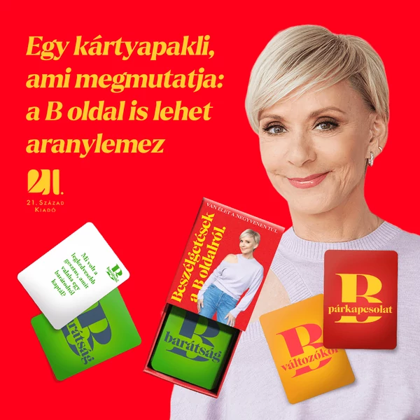 Beszélgetések a B oldalról - Van élet a negyvenen túl - kártya - Jakupcsek Gabriella