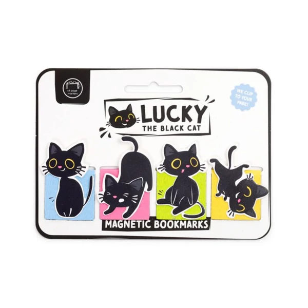 lucky-a-fekete-macska-magneses-konyvjelzo-szett-4-db